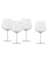Zwiesel Glas Vervino Burgundy Glasses, Set Of 4 In Transparent