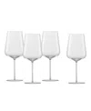 Zwiesel Glas Vervino Cabernet Or Bordeaux Glasses, Set Of 4 In Transparent
