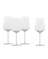 Zwiesel Glas Vervino Red Wine Glasses, Set Of 4 In Transparent