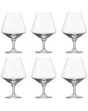 Zwiesel Glas S Pure Tritan Crystal Cognac Glasses (set Of 6) In Clear