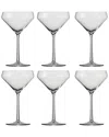 Zwiesel Glas S Pure Tritan Crystal Martini Glasses (set Of 6) In Clear