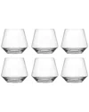 Zwiesel Glas S Pure Tritan Crystal Stemless Burgundy Glasses (set Of 6) In Clear