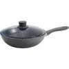 Zwilling Parma Plus Ceramic 11-inch Aluminum Ceramic Nonstick Wok With Lid In Gray