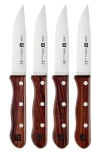 Zwilling 4-piece Steakhouse Knife Set In Stainless Steel