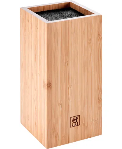Zwilling Bamboo Bristle Knife Storage Block In Natural