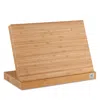 Zwilling Bamboo Magnetic Easel Knife Block In Brown