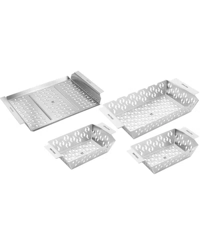 Zwilling Bbq 4pc Grill Basket Set In Stainless Steel