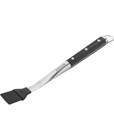 Zwilling Bbq Charcoal Grill Basting Brush In Stainless Steel And Charcoal