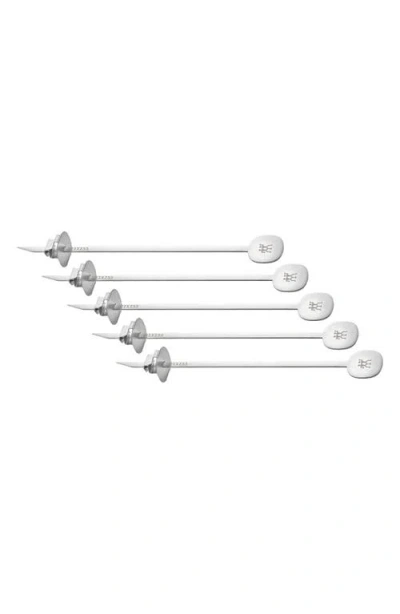 Zwilling Bbq+ Set Of 5 Skewers In Metallic
