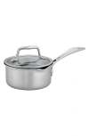 Zwilling Clad Cfx 1-quart Nonstick Saucepan In Stainless Steel
