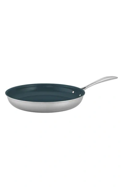 Zwilling Clad Cfx 12-inch Nonstick Frying Pan In Stainless Steel