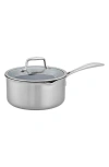Zwilling Clad Cfx 3-quart Nonstick Saucepan In Stainless Steel