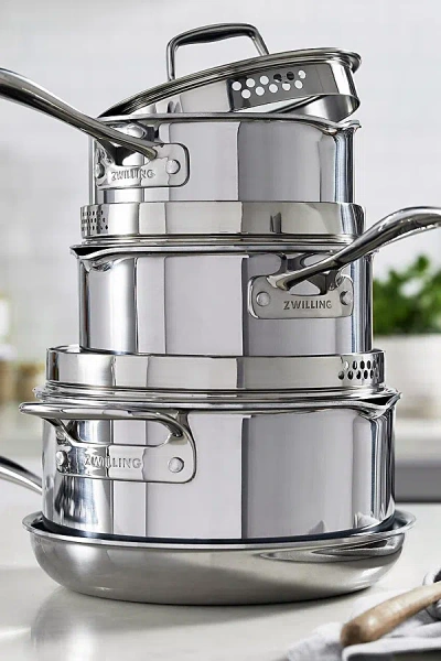 Zwilling Clad Cfx Stainless Steel Ceramic Nonstick Cookware Set