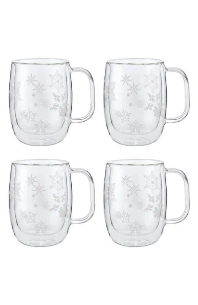 Zwilling Coffee Glass Mug 12 oz 355ml H In Silver