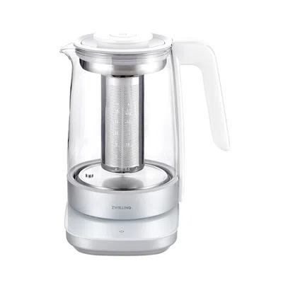 Zwilling Enfinigy Glass Tea Kettle In Silver