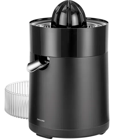 Zwilling Enfinigy Silver-tone Citrus Juicer In Black