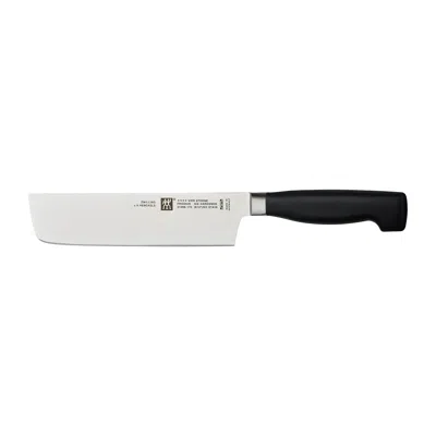 Zwilling Four Star 6.5-inch Nakiri Knife In Black