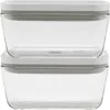 Zwilling Fresh & Save 2-piece Glass Container & Vacuum Pump Set In Transparent
