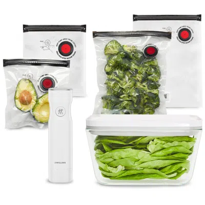 Zwilling Fresh & Save 6-pc Glass Vacuum Starter Set In Transparent