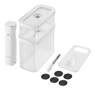 Zwilling Fresh & Save Cube 5 Piece M Vacuum Starter Set In Transparent-white