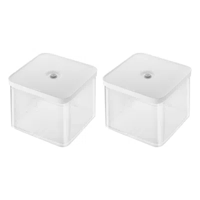 Zwilling Fresh & Save Cube Box, Pantry Set, 2-pc, Large Tall Cube, 2l Containers, 4.2-qt In Transparent