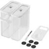 Zwilling Fresh & Save Cube Box Set, 5-pc, Plastic, Airtight Dry Food Storage Container, Medium Cube Set