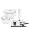 Zwilling Fresh And Save Glass Vacuum Bowl Starter Set In White