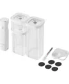 Zwilling Fresh Save Cube 6-piece Vacuum Starter Set In Transparent-white