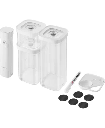 Zwilling Fresh Save Cube 6-piece Vacuum Starter Set In Transparent-white