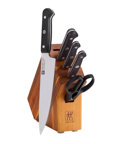 Zwilling Gourmet 6-piece Knife Block Studio Set In Black