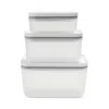Zwilling J. A. Henckels Fresh & Save Vacuum Plastic Containers, Set Of 3 In White