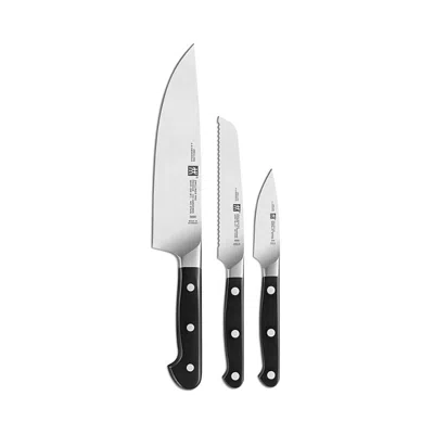 Zwilling J. A. Henckels Pro 3-piece Starter Knife Set In Black