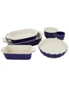 Zwilling J.a. Henckels Ceramics 8pc Mixed Bakeware & Serving Set In Blue
