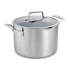 Zwilling J.a. Henckels Clad Cfx 8 Qt Stock Pot In Silver