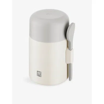 Zwilling J.a. Henckels Cream Thermo Plus Stainless-steel Food Jar 600ml In Gray