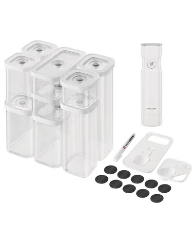Zwilling J.a. Henckels Fresh & Save 12pc Cube Box Set With Pump In Transparent