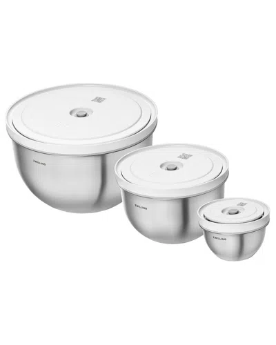 ZWILLING J.A. HENCKELS ZWILLING J.A. HENCKELS FRESH & SAVE 3PC STAINLESS STEEL VACUUM BOWL SET