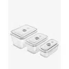 Zwilling J.a. Henckels Glass Rectangular Storage Box Set Of Three