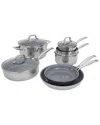 Zwilling J.a. Henckels Henckels Clad H3 10pc Stainless Steel Ceramic Nonstick Cookware Set