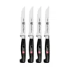Zwilling J.a. Henckels Twin Four Star 4-piece Steak Set In Silver