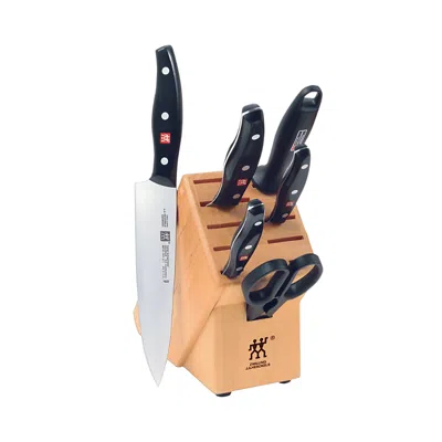 Zwilling J.a. Henckels Twin Signature 7-piece Knife Block Set In Silver