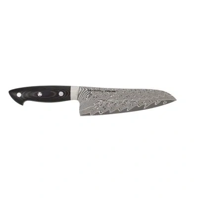 Zwilling J.a. Henckels Kramer By Zwilling Euroline Damascus Collection 7-inch Santoku Knife In Black Matte