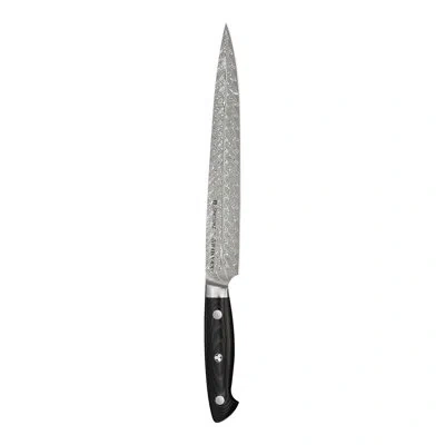 Zwilling J.a. Henckels Kramer By Zwilling Euroline Damascus Collection 9-inch Carving Knife In Black Matte