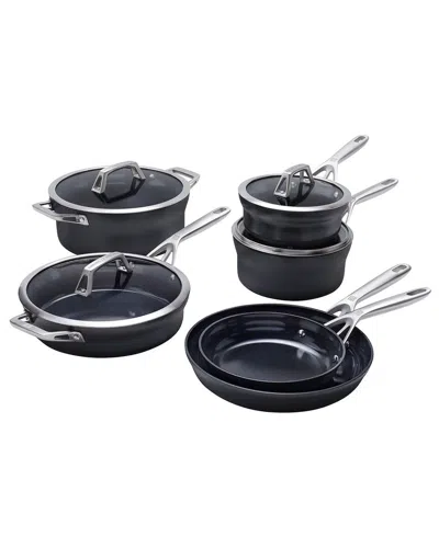 ZWILLING J.A. HENCKELS ZWILLING J.A. HENCKELS MOTION CERAMIC HARD ANODIZED 10PC NONSTICK COOKWARE SET
