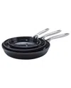 Zwilling J.a. Henckels Motion Ceramic Hard Anodized 3pc Nonstick Fry Pan Set