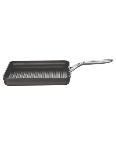 Zwilling J.a. Henckels Motion Hard Anodized 11x11in Nonstick Square Grill In Black