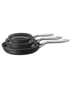 Zwilling J.a. Henckels Motion Hard-anodized 3pc Nonstick Fry Pan Set In Black