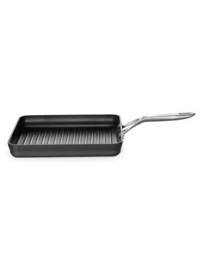 Zwilling J.a. Henckels Motion Hard Anodized Aluminum Non-stick Square Grill In Black