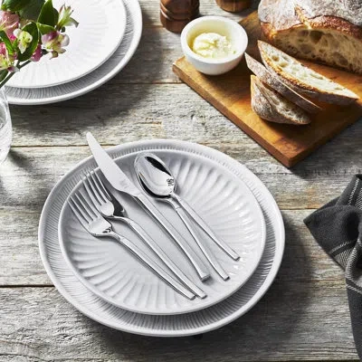 Zwilling J.a. Henckels Opus 45 Piece Flatware Set Polished In Mirrored