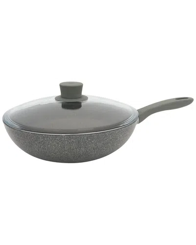 Zwilling J.a. Henckels Zwilling Ja Henckels Parma Plus 11in Aluminum Nonstick Wok With Lid In Gray